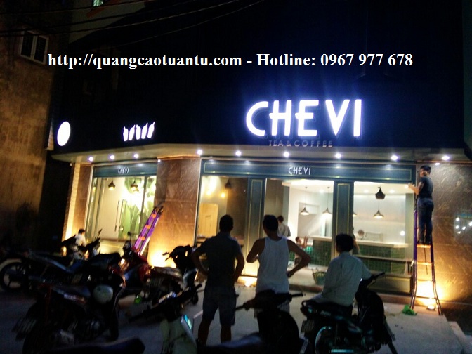 Thi công biển quảng cáo chuỗi cửa hàng Chevi tại Hà Nội